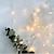 זול חוט נורות לד-2m חוטי תאורה 20 נוריות 1pc לבן חם חג האהבה לשנה החדשה חג המולד סוללות AA