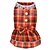 cheap Dog Clothes-Dog Cat Dress Plaid / Check Bowknot Leisure Sweet Dog Clothes Puppy Clothes Dog Outfits Red Yellow Costume for Girl and Boy Dog Polyester Cotton XS S M L XL