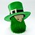 billiga Julpynt-st patrick&#039;s day pride mäns kostym grön stor irländsk skägghatt