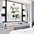 billiga Dekorativa väggstickers-rosa pioner fönsterfilm&amp;amp;amp; klistermärken dekoration matt / blommig blommig pvc (polyvinylklorid) fönsterklister / matt / dörrklistermärke 58 * 60cm