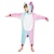 billige Kigurumi-pyjamas-Børne Kigurumi-pyjamas Pegasus Stjerner Onesie-pyjamas Flannelstof Cosplay Til Drenge og piger Jul Nattøj Med Dyr Tegneserie