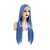 cheap Synthetic Lace Wigs-Synthetic Lace Front Wig Straight Gaga Middle Part Lace Front Wig Long Blue Synthetic Hair 22-26 inch Women&#039;s Middle Part Heat Resistant Women Blue / Daily Wear / Glueless