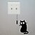 cheap Decorative Wall Stickers-Hungry Cat See The Fish Funny Switch Stickers Decor Vinyl Wall Decal