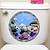 cheap 3D Wall Stickers-Submarine Fish Toilet Seat Wall Sticker Vinyl Art WC Pedestal Pan Cover Decals Home Decoration 29*29cm For Bedroom Living Room