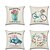 cheap Throw Pillows &amp; Covers-Set of 4 Faux Linen Pillow Cover  Lovers Wedding Flower Valentine‘s Day Throw Pillow 45*45 cm