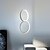 voordelige Hanglampen-led20w mini hanglamp aluminium cirkel / mini geschilderde afwerkingen zwart wit frame voor slaapkamer entree eetkamer modern 110-120v / 220-240v