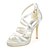 cheap Wedding Shoes-Women&#039;s Wedding Shoes Wedding Sandals Bridal Shoes Bridesmaid Shoes Sparkling Glitter Stiletto Heel Open Toe Classic Wedding Party &amp; Evening Satin Ankle Strap Spring &amp; Summer Solid Colored White
