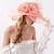 cheap Party Hats-Hats Headwear Tulle Organza Bucket Hat Straw Hat Sun Hat Wedding Outdoor Melbourne Cup Fashion Vintage Style With Bowknot Flower Headpiece Headwear