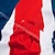 billige Trøjer til mænd-21Grams Herre Cykeltrøje Kortærmet Cykel Toppe med 3 baglommer Bjerg Cykling Vej Cykling UV-resistent Åndbart Svedtransporende Hurtigtørrende Rød Blå Himmelblå UK Nationalflag Sport Tøj