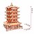 halpa 3D-palapelit-3D palapeli Palapeli Puiset palapelit Kuuluisa rakennus Kiinalainen arkkitehtuuri DIY Simulointi Vanhempien ja lasten vuorovaikutus Puinen Kiinalaistyyli Lasten Aikuisten Unisex Poikien Tyttöjen Lelut