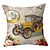 cheap Throw Pillows &amp; Covers-Set of 6 Throw Pillow Simple Classic 45*45 cm Cushion Vintage Circle Cover Sofa Home Decor Throw Pillow Case