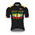 abordables Conjuntos de ropa para hombre-21Grams® Men&#039;s Short Sleeve Cycling Jersey with Shorts Summer Spandex Polyester Black / Yellow Stripes Crown Bike Clothing Suit UV Resistant 3D Pad Breathable Quick Dry Back Pocket Sports Stripes