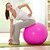 preiswerte Yoga &amp; Pilates-Gymnastikball Fitnessball mit Fußpumpe Profi extra dick rutschfest strapazierfähig PVC Stütze 500 kg Physiotherapie Gleichgewichtstraining entlasten für Heimtraining Yoga Fitness