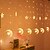 abordables Lumières de décoration du Ramadan-guirlande lumineuse élégante pour réception de mariage, ramadan, eid - 12 pièces lune&amp;amp;étoile, lampe rideau à LED de 2,5 m, mariage&amp;amp;décoration de fête, guirlande lumineuse en néon pour les