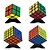 abordables Cubes Magiques-ensemble de cubes de vitesse 4 pcs cube magique iq cube 2*2*2 3*3*3 4*4*4 cube magique anti-stress puzzle cube niveau professionnel vitesse classique&amp;amp; intemporelcadeau jouet adulte / 14 ans+
