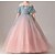 お買い得  ドレス-子供 女の子 ドレス カラーブロック ピンク