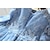 お買い得  ドレス-子供 女の子 ドレス ソリッド 長袖 メッシュ 刺繍 かわいいスタイル ポリエステル 膝丈 2〜8年 ホワイト ブルー