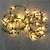 tanie Łańcuchy świetlne baterii-5 m Łańcuchy świetlne 50 Diody LED Ciepła biel Walentynki Wielkanoc Impreza Dekoracyjna Święto Zasilanie bateriami AA