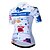 cheap Women&#039;s Cycling Clothing-21Grams Women&#039;s Short Sleeve Cycling Jersey Spandex Polyester Blue / White Animal Bike Jersey Top Mountain Bike MTB Road Bike Cycling UV Resistant Breathable Quick Dry Sports Clothing Apparel