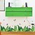 お買い得  飾り用ウォールステッカー-緑の葉防水diyリムーバブルアートビニールウォールステッカーインテリアリビングルーム寝室壁画デカール家の装飾