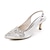 ieftine Pantofi de Mireasă-Pentru femei pantofi de nunta Pantofi pumps Bling Bling Pantofi Pantof cu berete Pantofi de mireasa Piatră Semiprețioasă Toc Mic Vârf ascuțit Elegant Satin Buclă Alb Cristal Argintiu