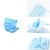 cheap Disposable Supplies-50 pcs Face Mask Waterproof Breathable Disposable Protection 3 Layers Nonwoven Fabric Melt Blown Fabric Filter Blue
