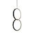 voordelige Hanglampen-led20w mini hanglamp aluminium cirkel / mini geschilderde afwerkingen zwart wit frame voor slaapkamer entree eetkamer modern 110-120v / 220-240v