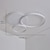 abordables Plafonniers à intensité variable-Plafonniers à 3 ampoules de 50 cm à leds design cercle design plafonniers finitions peintes en métal moderne style nordique bureau salle à manger lumières 110-240v uniquement dimmable avec