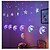 abordables Lumières de décoration du Ramadan-guirlande lumineuse élégante pour réception de mariage, ramadan, eid - 12 pièces lune&amp;amp;étoile, lampe rideau à LED de 2,5 m, mariage&amp;amp;décoration de fête, guirlande lumineuse en néon pour les
