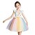 cheap Movie &amp; TV Theme Costumes-Unicorn Dress Girls&#039; Movie Cosplay Cosplay Costume Party Vacation Dress White Pink Dress Sequin Polyster