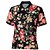 cheap Women&#039;s Cycling Clothing-21Grams® Women&#039;s Short Sleeve Cycling Jersey Summer Spandex Polyester Black / Red Floral Botanical Bike Jersey Top Mountain Bike MTB Road Bike Cycling UV Resistant Breathable Quick Dry Sports