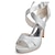 cheap Wedding Shoes-Women&#039;s Wedding Shoes Valentines Gifts Party Party &amp; Evening Wedding Sandals Bridal Shoes Bridesmaid Shoes Stiletto Open Toe Sweet Satin Ankle Strap White Ivory Silver