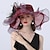 cheap Party Hats-Vintage Style Fashion Tulle / Organza Hats / Headwear with Bowknot / Flower / Trim 1 PC Wedding / Outdoor / Horse Race Headpiece