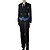 billige Anime-kostymer-Inspirert av Svart Tjener Sebastian Michaelis Anime  &quot;Cosplay-kostymer&quot; Japansk Cosplay-drakter Ensfarget Langermet Vest Trøye Bukser Til Dame Herre / Dress / Slips / Hansker