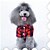 billige Hundeklær-Kat Hund Hettegensere Fleece-hettegenser Vinter Hundeklær Svart / Rød Grønn Blå Kostume Polar Fleece Polkadotter Pledd / Tern Mote XS S M L XL