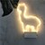 cheap Decorative Lights-1X 3D Alpaca Modeling Night Lamp Warm White Home Table Decor Lamp Staycation AAA Battery Power For Kids Sleeping Lights Gift Led Lighting (come without battery)