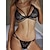 cheap Sexy Bodies-Women&#039;s Lingerie Set Sexy Fashion Spandex Black / Bra &amp; Panty Set / Wireless / Lace Bras