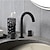 levne Dvě rukojeti-koupelnový dřezový faucet - černá / chrom / zlatá umyvadlová směšovací baterie moderní luxusní faucet na teplou a studenou vodu
