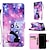 cheap iPhone Cases-Phone Case For iPhone 15 Pro Max Plus iPhone 14 13 12 11 Pro Max Plus X XR XS Wallet Case with Stand Flip Animal Panda Rhinestone PU Leather