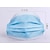 abordables Fournitures jetables-50 pcs masque facial imperméable respirant protection jetable 3 couches de tissu non tissé fondre filtre en tissu soufflé bleu