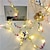 Χαμηλού Κόστους LED Φωτολωρίδες-5m Φώτα σε Κορδόνι 50 LEDs Θερμό Λευκό Ημέρα του Αγίου Βαλεντίνου Πάσχα Εσωτερικό Πάρτι Διακοσμητικό Μπαταρίες AA Powered