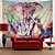 رخيصةأون بسط الحوائط-ماندالا البوهيمي قماش مزخرف جداري ديكور فني بطانية ستارة معلقة المنزل غرفة نوم غرفة المعيشة ديكور النوم بوهو الهبي الهندي الفيل