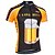 baratos Camisolas masculinas-21Grams Homens Camisa para Ciclismo Manga Curta Moto Blusas com 3 bolsos traseiros Ciclismo de Montanha Ciclismo de Estrada Resistente a UV Respirável Secagem Rápida Pavio Humido Preto Amarelo Verde