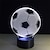 cheap Décor &amp; Night Lights-Soccer Gift Soccer 3D Night Light for Kids 16 Colors Change Optical Illusion Lamps with Remote Control Birthday Gifts for Sport Fan Boys Girls and Adult