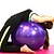 preiswerte Yoga &amp; Pilates-Gymnastikball Fitnessball mit Fußpumpe Profi extra dick rutschfest strapazierfähig PVC Stütze 500 kg Physiotherapie Gleichgewichtstraining entlasten für Heimtraining Yoga Fitness
