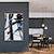 cheap Abstract Paintings-Oil Painting Hand Painted Vertical Abstract Modern Rolled Canvas (No Frame)