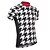 cheap Women&#039;s Cycling Clothing-21Grams Men&#039;s Cycling Jersey Short Sleeve Bike Jersey Top with 3 Rear Pockets Mountain Bike MTB Road Bike Cycling UV Resistant Breathable Quick Dry Black White Plaid Checkered Spandex Polyester Sports
