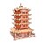 halpa 3D-palapelit-3D palapeli Palapeli Puiset palapelit Kuuluisa rakennus Kiinalainen arkkitehtuuri DIY Simulointi Vanhempien ja lasten vuorovaikutus Puinen Kiinalaistyyli Lasten Aikuisten Unisex Poikien Tyttöjen Lelut