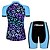 abordables Ensembles de vêtements pour hommes-21Grams Femme Maillot et Cuissard Velo Cyclisme Manches Courtes VTT Vélo tout terrain Vélo Route Noir bleu. Dégradé Feuille Vélo Ensembles de Sport Spandex Polyester La peau 3 densités Respirable