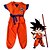 cheap Anime Costumes-Inspired by Dragon Ball Son Goku Anime Cosplay Costumes Japanese Cosplay Suits Letter Top Pants For Boys&#039; Girls&#039;